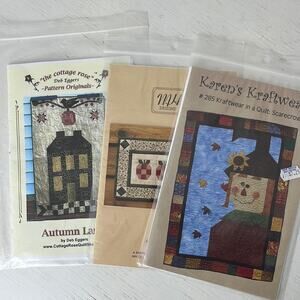 Bundle of three quilting patterns